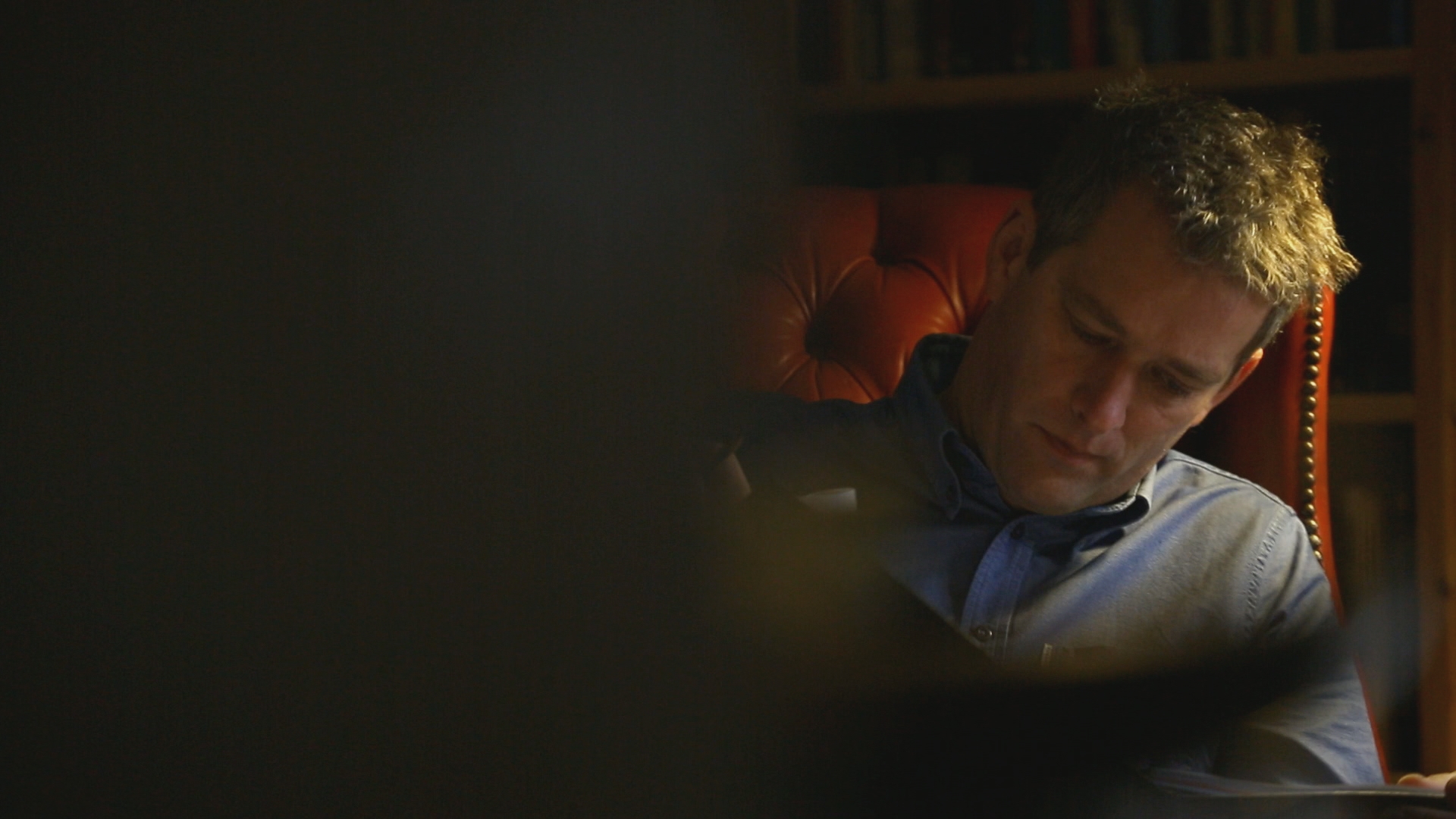 David Malone sitting down