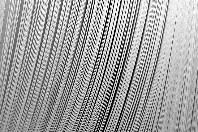 Edges of a thick page book