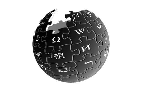 Wikipedia Logo black
